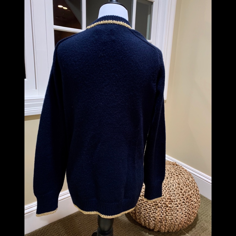 Juicy Couture Navy and Gold Cardigan Sweater ❄️ - Picture 5 of 8